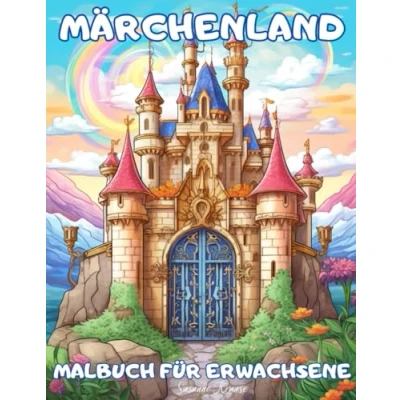 Abbildung von Märchenland Malbuch für Erwachsene: Ausmalbuch mit Kriegerinnen, Feen und magischen Heimen: Kreativer Malspaß zur Entspannung, Stressrelief Achtsamkeit Frauen, Männer Kinder