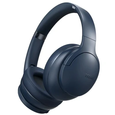 Abbildung von DOQAUS Kopfhörer Kabellos Bluetooth Bis zu 90 Std,Bluetooth Over Ear mit 3 EQ Modi, HiFi Stereo, Eingebautes Mikrofon, Faltbares Wireless Headphones für Handys/iPad/Laptops/PC Marineblau