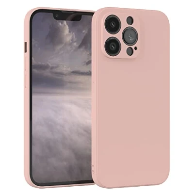 Abbildung von EAZY Case Silikonhülle für iPhone 13 Pro Hülle Silikon Altrosa weich stoßfeste Handyhülle Schutzhülle mit Kameraschutz Dünn Premium Schutz Cover TPU Phone Bumper in Pastell Rosa