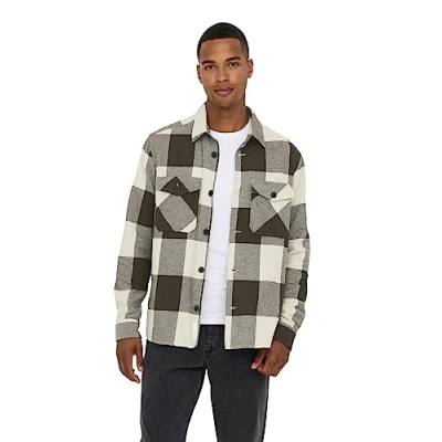Abbildung von Only &amp; Sons Onsmilo Overshirt Hemd, Herren, Größe: XS, Brown
