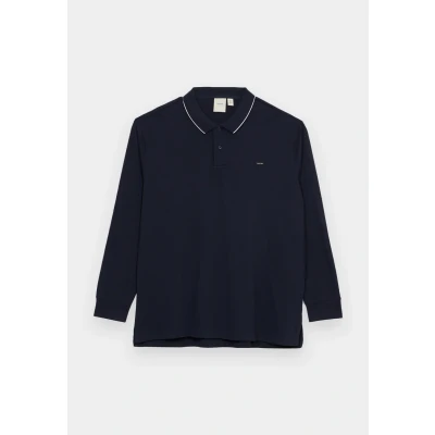 Abbildung von Calvin Klein Stretch Langarmshirt, Herren, Größe: XXL, Night sky