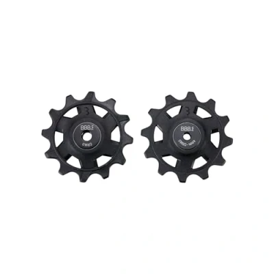 Abbildung von BBB Cycling RollerBoys 12T SR Schaltrollen SRAM Kompatibel Hochleistungs Verbundmaterial 12 Gang Gruppensets Langlebige und Effiziente BDP 10, Schwarz