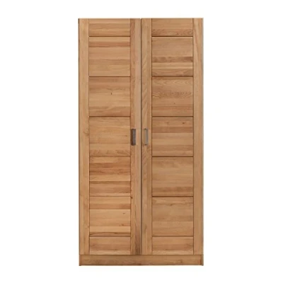 Abbildung von moebelstore24 Kleiderschrank Tollo 2 Kernbuche massiv geölt
