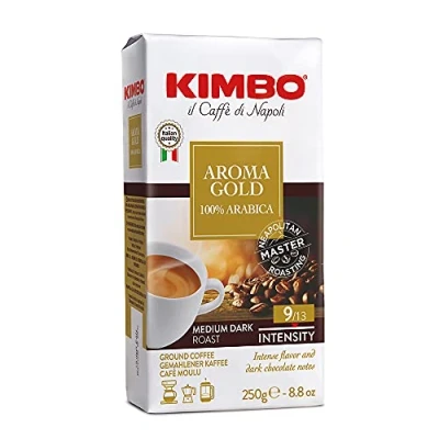 Abbildung von 8x Kaffee Kimbo Espresso GOLD MEDAL AROMA 100% Arabica 250g Caffé gemahlen