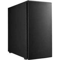 Abbildung von SilverStone Technology SST SEQ1B SETA Lautloses Mid Tower Gehäuse mit Schalldichtung, unterstützt Motherboards bis SSI EEB, Schwarz