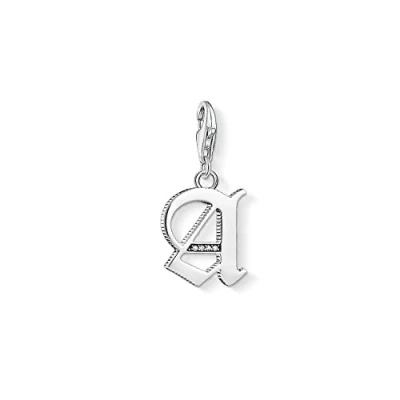 Abbildung von Thomas Sabo Damen Charm Anhänger A Buchstabe Club 925 Sterling Silber 1581 643 21