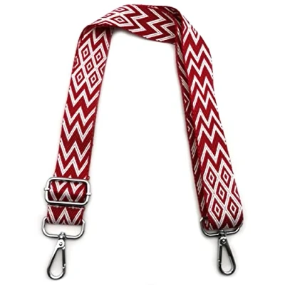 Abbildung von Taschengurte zum Wechseln Rot, Verstellbarer Schultergurt für Taschen, Taschengurt Breit Schulterriemen mit Karabiner Silber 3.8cm, Umhängegurt Tragegurt Taschen Damen DIY, #5
