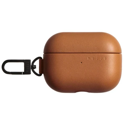 Abbildung von Mujjo Echelon Leather AirPods Pro (1 &amp; 2) Hülle Tan