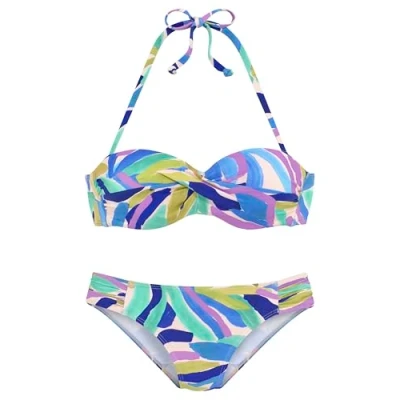 Abbildung von s.Oliver Bikini, Damen, Größe: 36xB, Blau grün