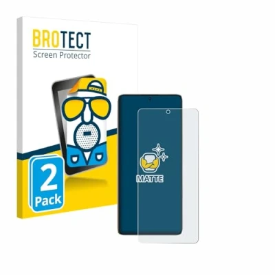 Abbildung von BROTECT Entspiegelungs Schutzfolie für Xiaomi Poco F6 (2 Stück) Matte Displayschutz Folie, Anti Reflex, Fingerprint
