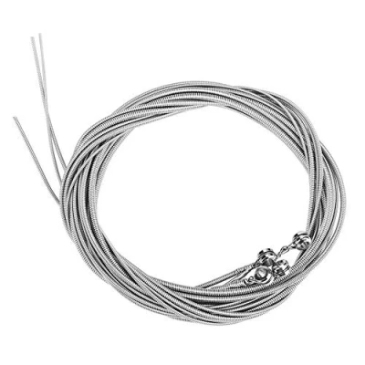 Abbildung von E Bass Saiten, 4 Stücke Stahl Cellosaiten Gitarrensaite Gitarrensaiten Klassische Gitarre Versilbert Bassgitarre Musikzubehör Metal Zubehör String Guitar Accessory Gitarrenzubehör