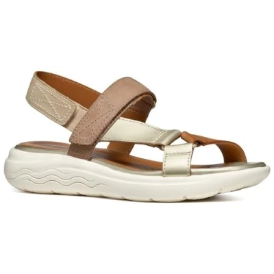 Abbildung von Geox D Spherica EC5W Trekkingsandale, Damen, Größe: 37, Sand light gold Schuhe