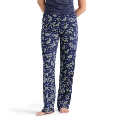 Abbildung von Little Blue House Damen Women&#039;s Jersey Pants Pyjama Bottoms Pyjamahose, Tierkonstellationen, 42