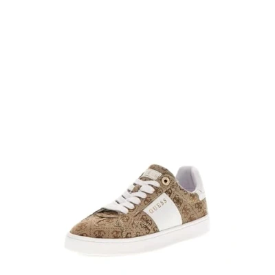 Abbildung von Guess Jrone LOGO 4G Sneaker low, Damen, Größe: 38, Beige Schuhe