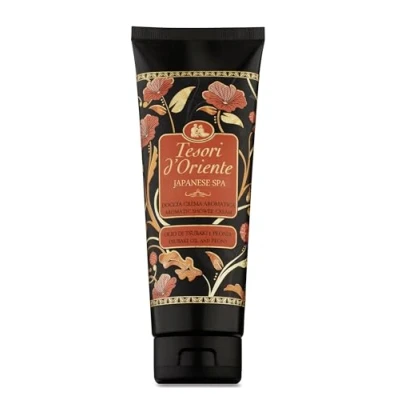 Abbildung von Tesori d Oriente JAPANESE RITUALS Cremebad Tsubaki und Pfingstrosenöl 500 ml