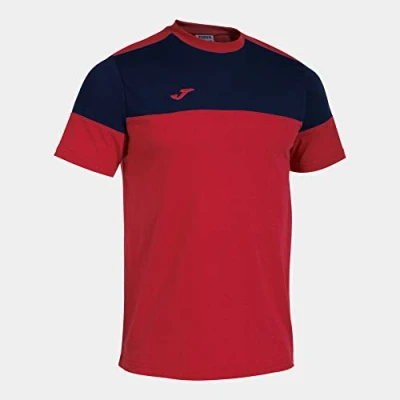 Abbildung von Joma Kurzarmshirt Mann Crew V rot marineblau