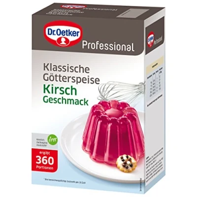 Abbildung von Dr. Oetker Professional Götterspeise mit Kirsch Geschmack, Götterspeisenpulver in 1 kg Packung