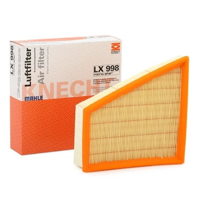 Abbildung von MAHLE ORIGINAL LX 998 Luftfilter 57,3 218 213,0 Filtereinsatz SEAT: Ibiza 3 Schrägheck, 4 ST, SKODA: Fabia I Schrägheck