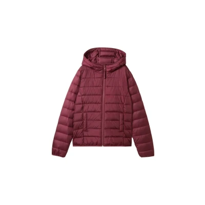 Abbildung von TOM Tailor Denim Kapuze Winterjacke, Damen, Größe: XS, Deep wine red