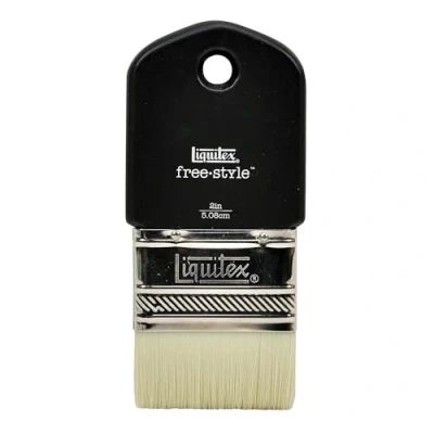 Abbildung von Liquitex 1301002 Free Style XL Künstler Pinsel, langlebig, formstabil aus hochwertigen synthetischen Faser für volle Kontrolle beim FarbauftragPaddle Pinsel 2 Zoll