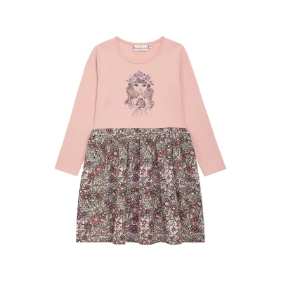 Abbildung von Danamade Dnika Jerseykleid für Kinder, Größe: 116, Dusty rose
