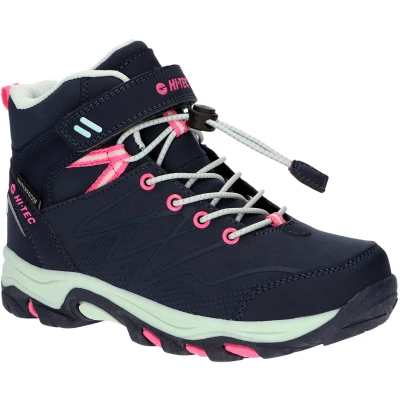 Abbildung von HI TEC Blackout MID WP Unisex Hikingschuh für Kinder, Größe: 30, Light navy/light mint/light fuchsia Textil/synthetik
