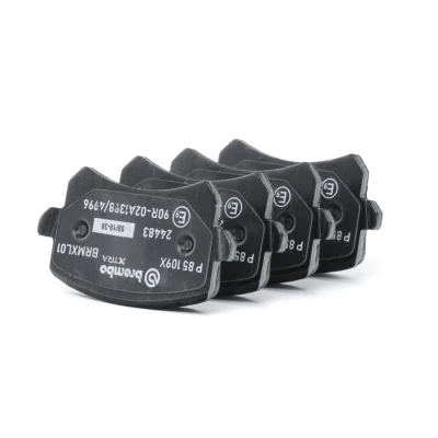 Abbildung von BREMBO P 85 109X Bremsbelagsatz exkl. Verschleißwarnkontakt mit Bremssattelschrauben Zubehör VOLKSWAGEN: Tiguan I, Sharan II, Passat B6 Limousine