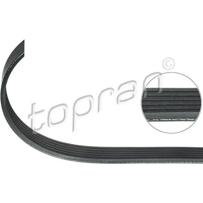 Abbildung von TOPRAN 300 965 Keilrippenriemen 995 6 EPDM (Ethylen Propylen Dien Kautschuk) SKODA: Fabia 2 Schrägheck, 1 Combi, I Schrägheck