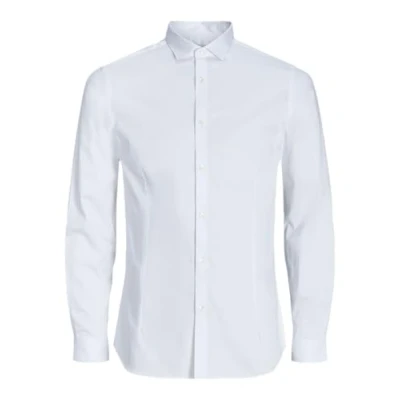 Abbildung von Jack &amp; Jones JJPRPARMA Shirt L/S PLS Businesshemd 12264030,White/Fit:Loose Fit,4XL