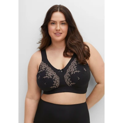 Abbildung von Sheego 2ERPACK Balconette BH, Damen, Größe: 85C, Schwarz/taupe