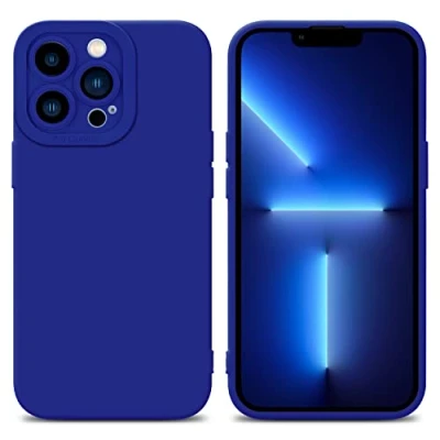 Abbildung von Cadorabo Hülle kompatibel mit Apple iPhone 12 PRO MAX Schutzhülle TPU Silikon Case Liquid Design Kameraschutz Slim Kratzfest Weiche Gummi Rundumschutz für in Blau