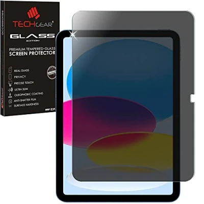 Abbildung von TECHGEAR Anti spy Privatsphäre Glas für iPad 10 2022 (10,9 zoll) PRIVACY Sichtschutz schutzfolie aus gehärtetem Kompatibel mit Apple 10. Generation 10.9&quot; Neuste Modell folie