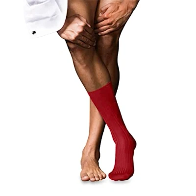 Abbildung von Falke NO. 10 PURE FIL D ́ÉCOSSE Luxury LINE Socken, Herren, Größe: 45/46, Cardinal