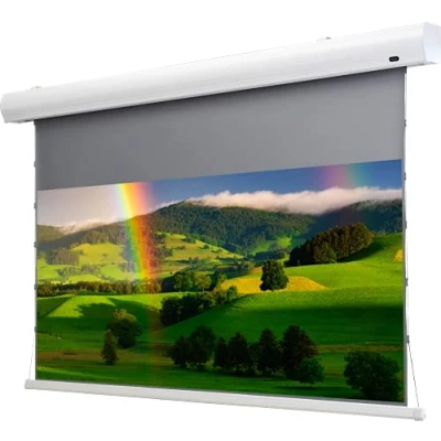Abbildung von celexon HomeCinema Motorleinwand Tension 199 x 112 cm, 90 Dynamic Slate ALR