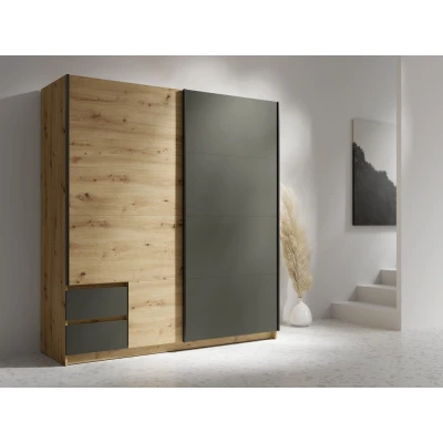 Abbildung von INOSIGN Kleiderschrank &quot;Norias&quot;, Garderobe mit 2 Schwebetüren und Schubladen