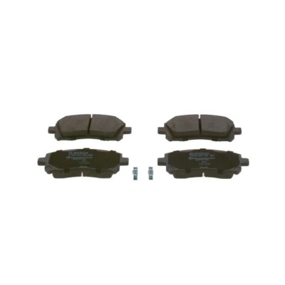 Abbildung von BOSCH 0 986 424 700 Bremsbelagsatz Low Metallic mit akustischer Verschleißwarnung Anti Quietsch Blech SUBARU: Forester I, Outback II