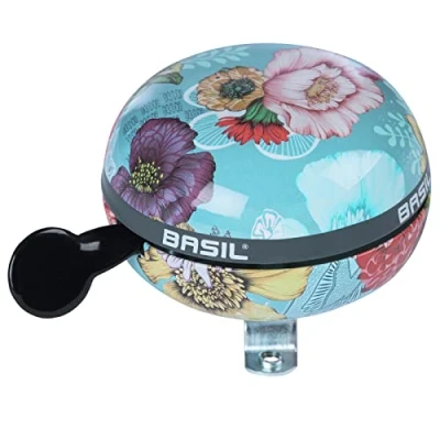 Abbildung von Fahrradklingel Basil Bloom Field Big Bell Ø80mm Sky Blue