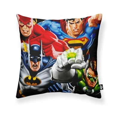 Abbildung von BELUM Kissenbezug 100% Baumwolle 45 x cm Modell Action Justice A League Half Panama Bio
