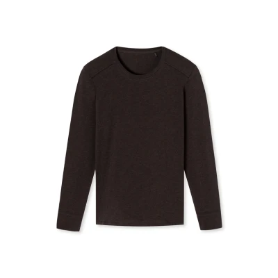 Abbildung von Schiesser Comfort FIT Nachtwäsche Shirt, Herren, Größe: Small, Braun