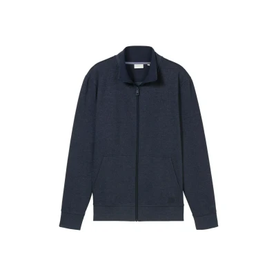 Abbildung von TOM Tailor IN Optik Sweatjacke, Herren, Größe: XL, Sky captain blue white melange