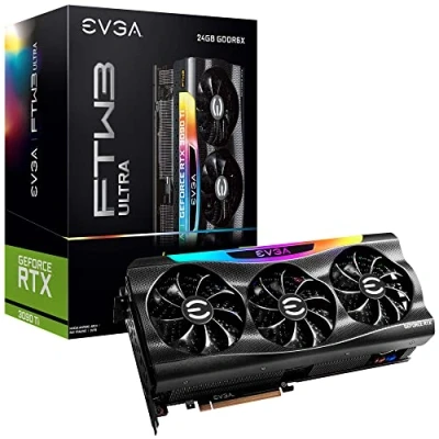 Abbildung von EVGA GeForce RTX 3090 Ti FTW3 ULTRA GAMING, 24G P5 4985 KR, 24GB GDDR6X, iCX3, ARGB LED, Backplate, Free eLeash