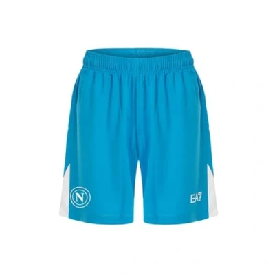 Abbildung von SSC Napoli Unisex Pantaloncino Gara Home Ea7 fußballshorts, hellblau, 3XL Corto