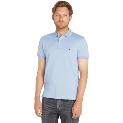 Abbildung von Tommy Hilfiger Tipped MOULINÉ Poloshirt, Herren, Größe: XL, Vessel blue /white moulin