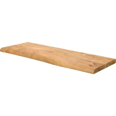 Abbildung von DELIFE Wandregal Live Edge, Akazie Natur 100 cm Massivholz Baumkante