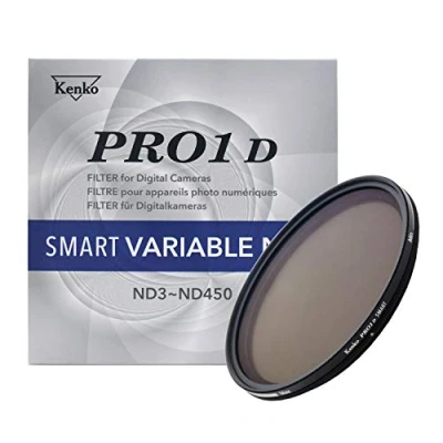 Abbildung von Kenko Variabler Graufilter PRO1D SMART Variable NDX ND3 450 67mm, für Videoaufnahmen, Einstellung der Lichtintensität, stufenlose