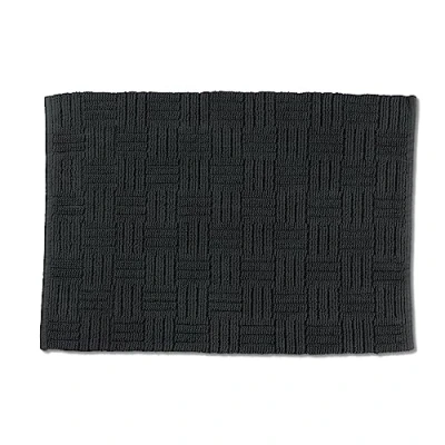 Abbildung von Kela Badematte Leana, 80 cm x 50 cm, 100% Baumwolle, granitgrau, rutschhemmend, waschbar bei 30 C, für Fußbodenheizung geeignet, 23516