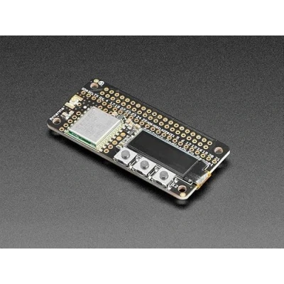 Abbildung von Adafruit LoRa Radio Bonnet mit OLED, RFM95W 868/915MHz, RadioFruit, 4074