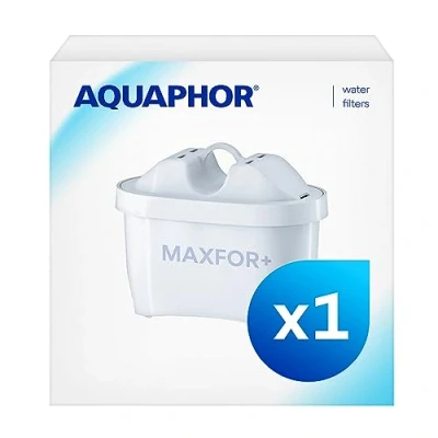 Abbildung von Aquaphor Filterkartusche MAXFOR+ Pack 1 gegen Kalk, Chlor &amp; weitere Stoffe im Leistungswasser, für Onyx, Amethyst, Jasper, Time alle BRITA Modelle