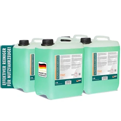 Abbildung von INOX® IX 3000 Nutzfahrzeugreiniger, 4 x 5L Aktivreiniger für Planen, LKW und KFZ