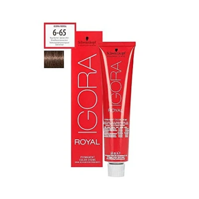 Abbildung von Schwarzkopf Igora Royal Haarfarbe, 60 ml, Farbton 6 65, dunkelblond, goldbraun